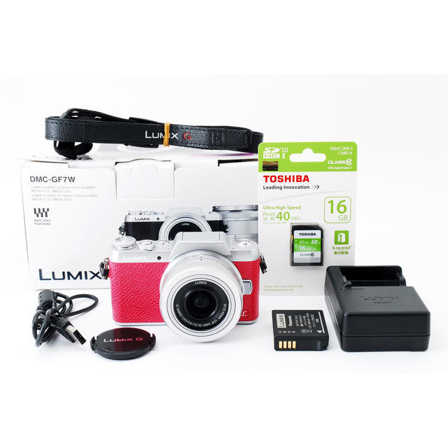 ☆めったに出会えないピンク♪WiFiも自撮りも☆LUMIX GF7 レンズ ☆めったに出会えないピンク♪WiFiも自撮りも☆LUMIX GF7 レンズ