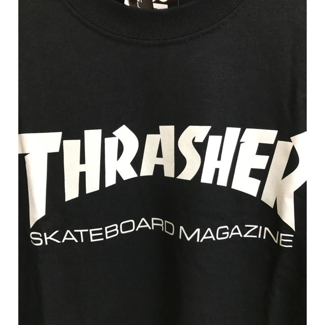 THRASHER(スラッシャー)の【緊急値下げ】THRASER  長袖 ロゴTシャツ ブラック Sサイズ メンズのトップス(Tシャツ/カットソー(半袖/袖なし))の商品写真