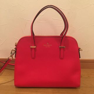 Kate spade ショルダーバック ケイトスペード 赤 白　美品・