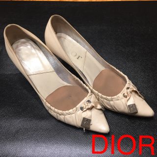 クリスチャンディオール(Christian Dior)のDIOR ディオール パンプス オフホワイト(ハイヒール/パンプス)