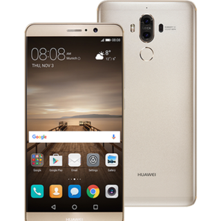 新品 DSDS SIMフリー HUAWEI Mate 9 金 購入証明書付(スマートフォン本体)