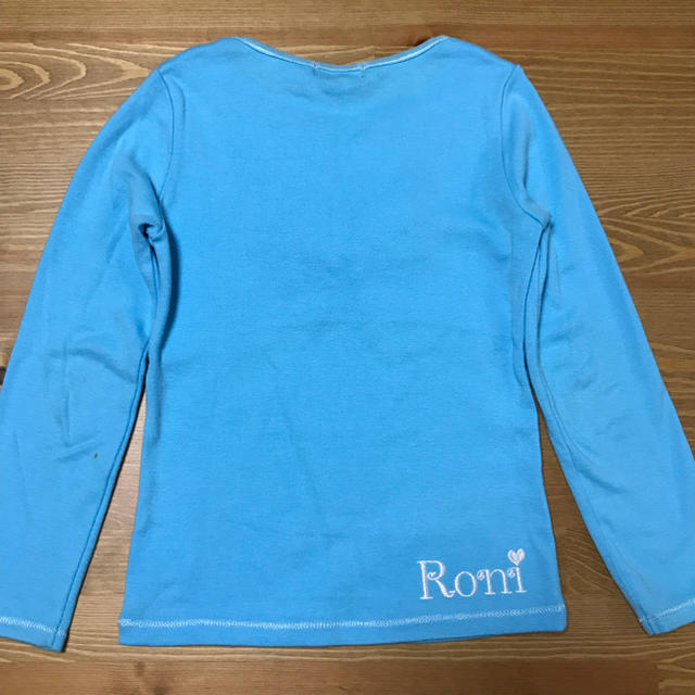 RONI(ロニィ)のRoni☆フリル リボン ロングTシャツ Sサイズ ロンT キッズ/ベビー/マタニティのキッズ服女の子用(90cm~)(Tシャツ/カットソー)の商品写真