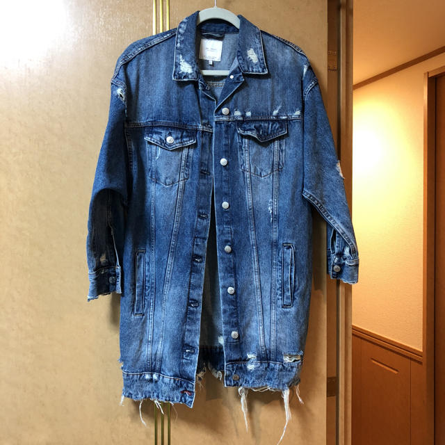 Zara ダメージデニムJK