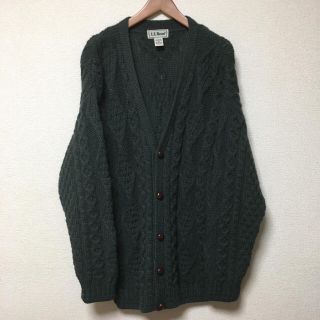 エルエルビーン(L.L.Bean)の《80s l.l.bean wool allan knit cardigan》(カーディガン)