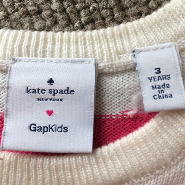 kate spade new york(ケイトスペードニューヨーク)のkate spade 3歳向け ニットセーター キッズ/ベビー/マタニティのキッズ服女の子用(90cm~)(ニット)の商品写真