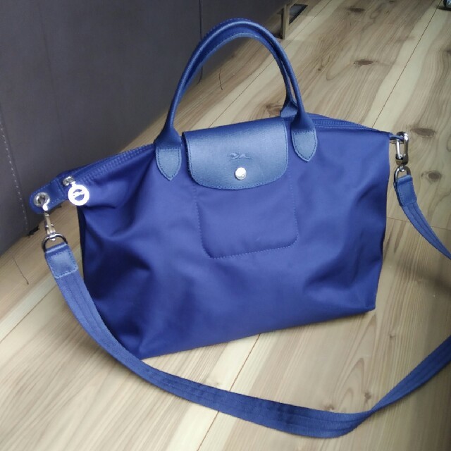 新品 ロンシャン LONGCHAMP トートバッグ ル プリアージュ ネオ ショルダーバッグ Mサイズ ネイビー