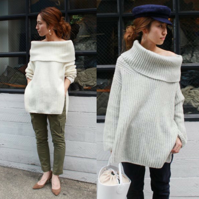FRAMeWORK - 新品 16AW フレームワーク 3G片畦 オフタートル FRAMeWORK - 新品 16AW フレームワーク 3G片畦 オフタートル