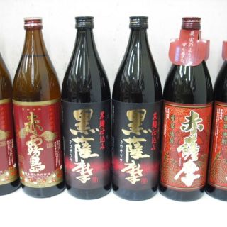 赤霧島・黒薩摩・赤薩摩　９００ＭＬ　３種６本セット(焼酎)