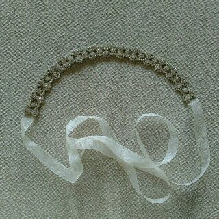 ヴェラウォン(Vera Wang)の※かじこ様専用※wedding ヘッドドレス リボン ビジュー verawang(ヘッドドレス/ドレス)