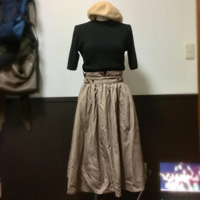 green parks(グリーンパークス)の千鳥柄✩秋にぴったりなスカート♡ レディースのスカート(ロングスカート)の商品写真