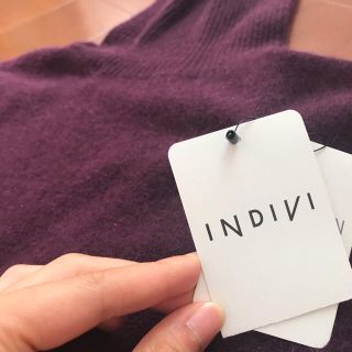 インディヴィ(INDIVI)のINDIVI の半袖ニット (ニット/セーター)