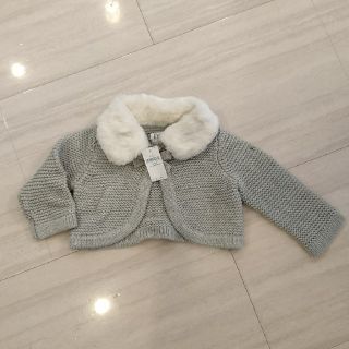 ベビーギャップ(babyGAP)のmomoさま専用新品タグつきGAPギャップキッズ ファー襟つきニットボレロ(カーディガン/ボレロ)