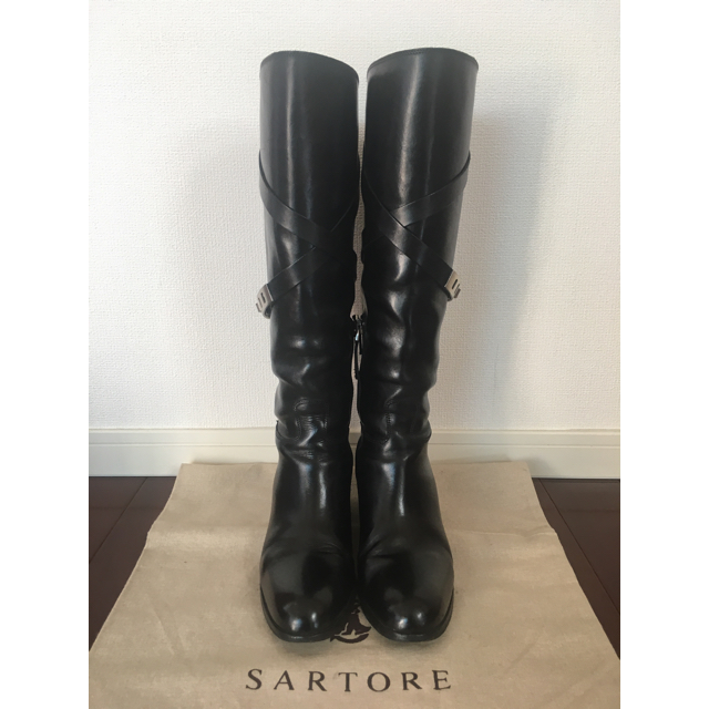 SARTORE(サルトル)のお値下げ☆SARTORE☆サルトル バックルベルトロングブーツ レディースの靴/シューズ(ブーツ)の商品写真