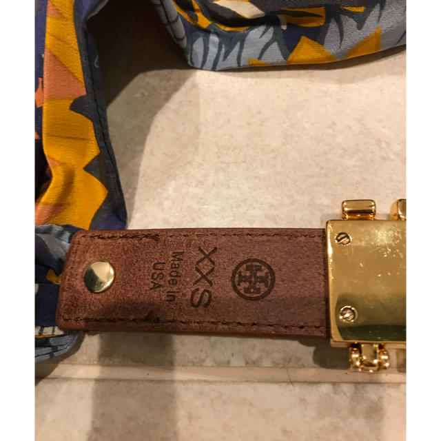 Tory Burch(トリーバーチ)のトリーバーチ  ベルトxxs  スカーフ柄  グレース好きにも レディースのファッション小物(ベルト)の商品写真