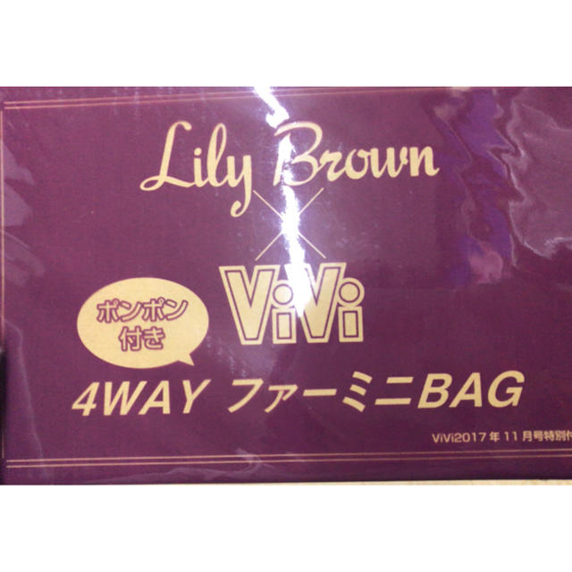 Lily Brown(リリーブラウン)のvivi 付録 レディースのファッション小物(ポーチ)の商品写真