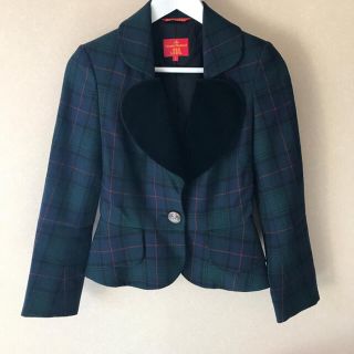 ヴィヴィアンウエストウッド(Vivienne Westwood)のVivienne Westwood ラブジャケット チェック(テーラードジャケット)