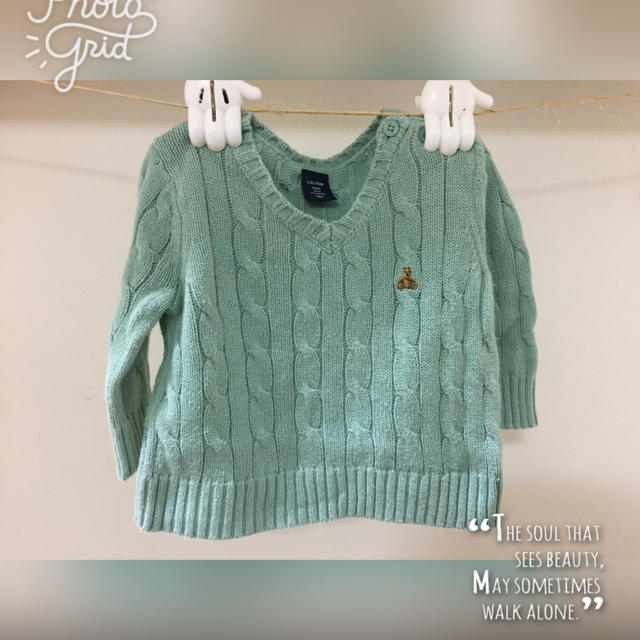 babyGAP(ベビーギャップ)のGAPニット60 キッズ/ベビー/マタニティのベビー服(~85cm)(ニット/セーター)の商品写真