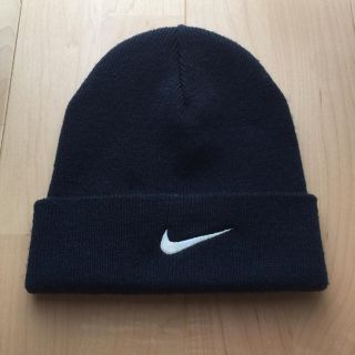 ナイキ(NIKE)のNIKE☆ニット帽 ネイビー(ニット帽/ビーニー)