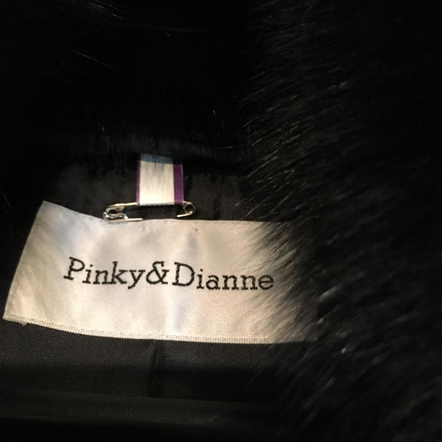 Pinky&Dianne(ピンキーアンドダイアン)の美品♡フォックスファー♡アンゴラコート♡黒 レディースのジャケット/アウター(ロングコート)の商品写真