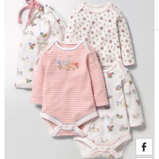 ボーデン(Boden)の【値下げ中】mini Boden ＊ 長袖ボディスーツ３枚セット巾着付き(ロンパース)