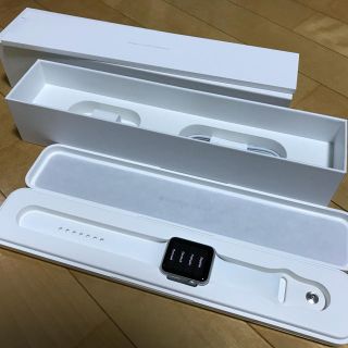 アップルウォッチ(Apple Watch)の本日限定値下げ中【美品・付属品未使用】Apple Watch 42mmシルバー(腕時計(デジタル))