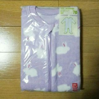 ユニクロ(UNIQLO)の［新品未使用］70 ユニクロ マイクロフリース オールインワン (ロンパース)