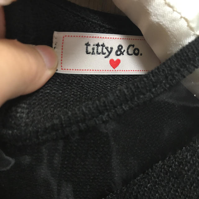 titty&co(ティティアンドコー)のtitty&co. シースルースリーブニット レディースのトップス(ニット/セーター)の商品写真