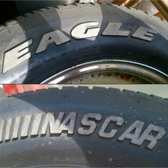 Goodyear(グッドイヤー)のデイトナ&ナスカー♢タイヤ&ホイール セット 自動車/バイクの自動車(タイヤ・ホイールセット)の商品写真