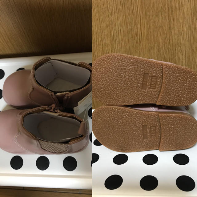 H&M(エイチアンドエム)の新品未使用 タグ付き h&m キッズサイドゴアブーツ 13cm スモーキーピンク キッズ/ベビー/マタニティのベビー靴/シューズ(~14cm)(ブーツ)の商品写真