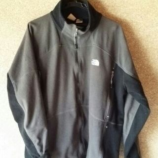 ザノースフェイス(THE NORTH FACE)の最終値下 the north face ソフトシェルジャケット 黒&グレー XL(ナイロンジャケット)