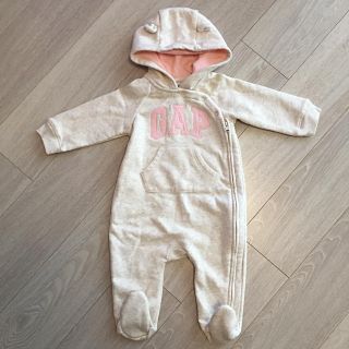 ベビーギャップ(babyGAP)の【未使用】babyGAP クマ耳 ジャンプスーツ 70センチ(カバーオール)