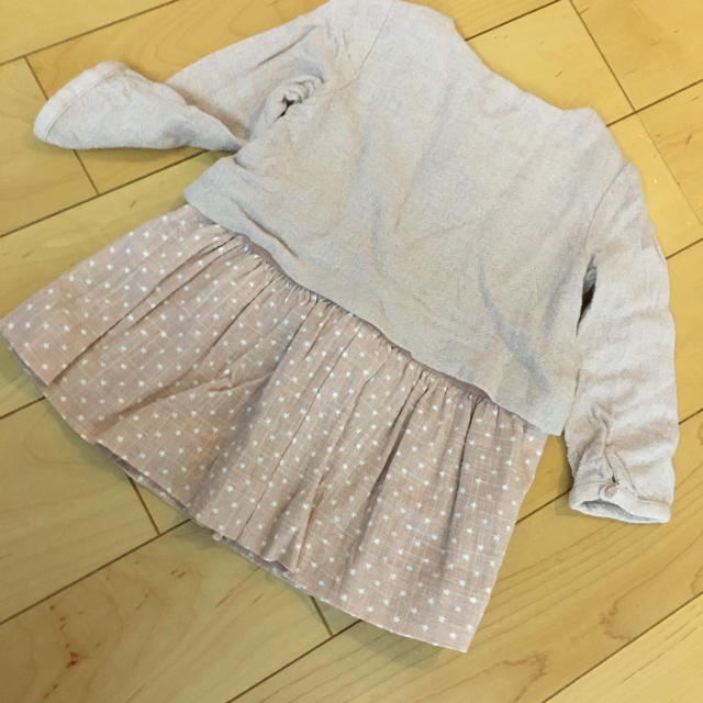 ZARA KIDS(ザラキッズ)のザラベビー ザラベイビー ワンピース 80 キッズ/ベビー/マタニティのベビー服(~85cm)(ワンピース)の商品写真