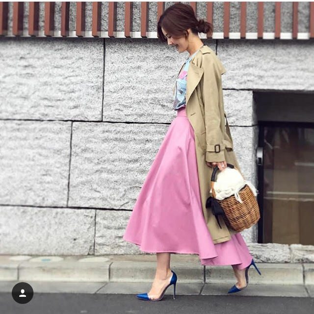 完売♡ OBLI オブリ ピンク フレア スカート