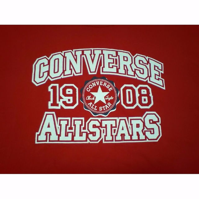 CONVERSE(コンバース)の男5L CONVERSE コンバース プリントTシャツ レッド 大きいサイズ メンズのトップス(Tシャツ/カットソー(半袖/袖なし))の商品写真