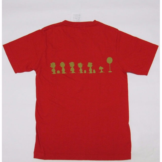 SNOOPY(スヌーピー)の女M 新品 スヌーピープリントTシャツ レッド レディースのトップス(Tシャツ(半袖/袖なし))の商品写真
