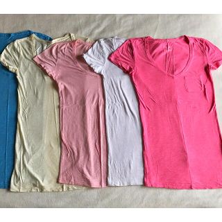 ヴィクトリアズシークレット(Victoria's Secret)の新品未使用Tシャツ5枚セット☆VICTORIA'S SECRET(Tシャツ(半袖/袖なし))