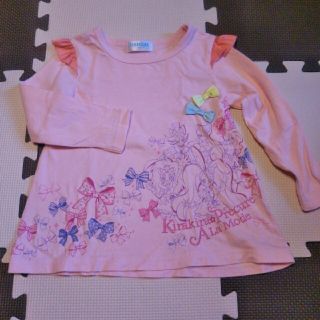 バンダイ(BANDAI)の【100cm】キラキラプリキュアアラモードロングTシャツ(Tシャツ/カットソー)