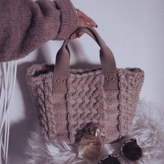 リエンダ(rienda)のrienda♡ケーブルニットミディーBAG♡ノベルティ♡(トートバッグ)