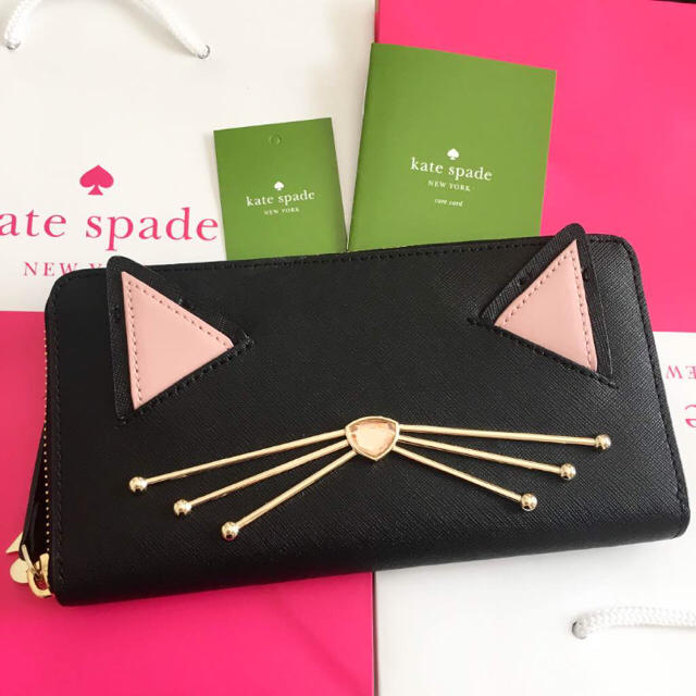 kate spade new york(ケイトスペードニューヨーク)の【新品新作】ケイトスペード ネコ 長財布 レディースのファッション小物(財布)の商品写真