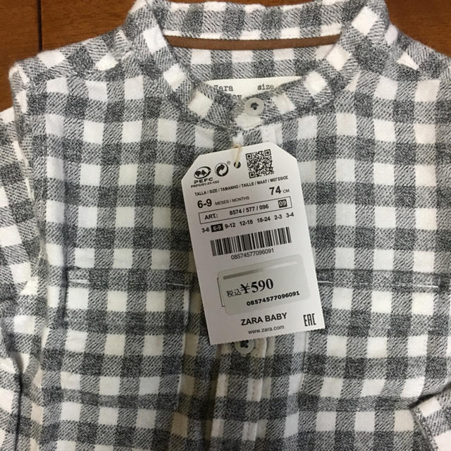 ZARA KIDS(ザラキッズ)のmre様専用 ザラ 新品未使用 ベビーネルシャツ キッズ/ベビー/マタニティのキッズ服男の子用(90cm~)(その他)の商品写真