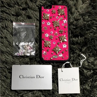クリスチャンディオール(Christian Dior)のDior ビジュー付き iPhoneケース iPhone6 6s対応 正規品(その他)