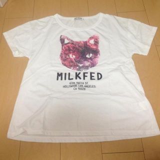 ミルクフェド(MILKFED.)のmilkfed♡bigねこTee(Tシャツ(半袖/袖なし))