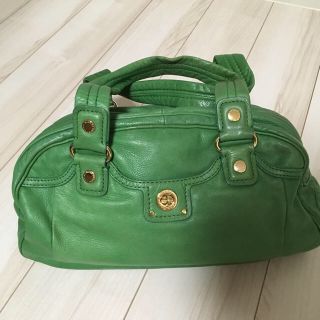 マークバイマークジェイコブス(MARC BY MARC JACOBS)のmarc by marc jacobsのロゴバッググリーン(トートバッグ)