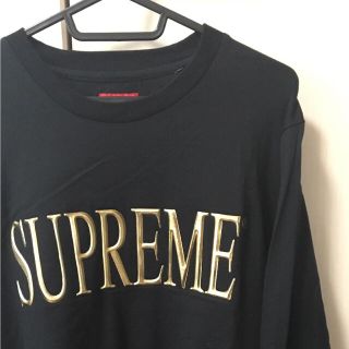 シュプリーム(Supreme)の古着 supreme gold logo tee 長袖カットソー カットソー(Tシャツ/カットソー(七分/長袖))