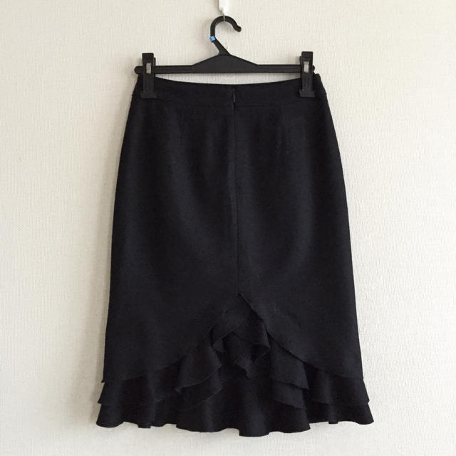 LANVIN COLLECTION(ランバンコレクション)のLANVIN♡黒色の膝丈スカート レディースのスカート(ひざ丈スカート)の商品写真
