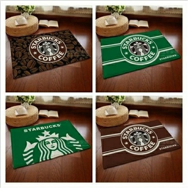 Starbucks Coffee - 【やまやま様専用】スターバックス マット ラグ ★グリーン 豆模様★の通販 by くさま's shop