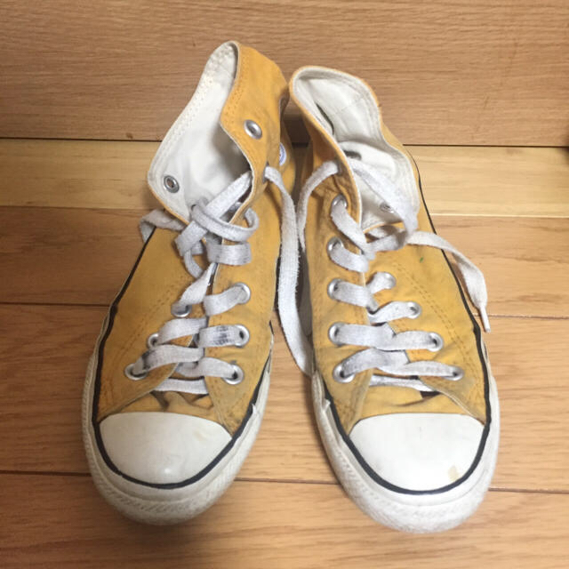 CONVERSE(コンバース)の値下げ！ヴィンテージコンバース イエロー4 レディースの靴/シューズ(スニーカー)の商品写真