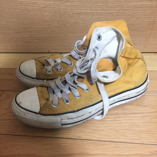 CONVERSE(コンバース)の値下げ！ヴィンテージコンバース イエロー4 レディースの靴/シューズ(スニーカー)の商品写真