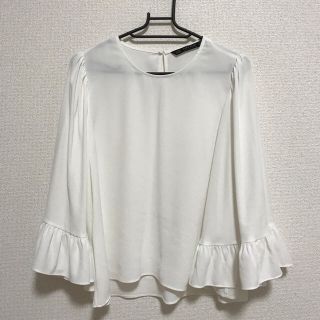 ザラ(ZARA)の【ZARA】シフォントップス(カットソー(長袖/七分))