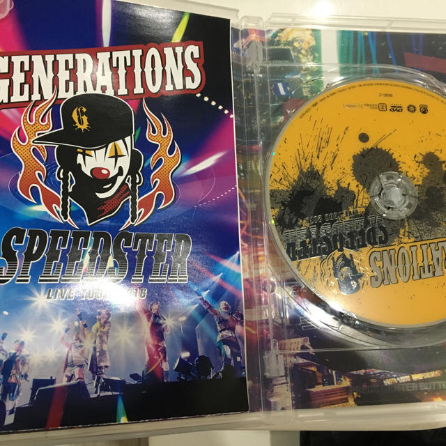 GENERATIONS(ジェネレーションズ)のSPEED STAR. GENERATIONS. DVD エンタメ/ホビーのDVD/ブルーレイ(ミュージック)の商品写真